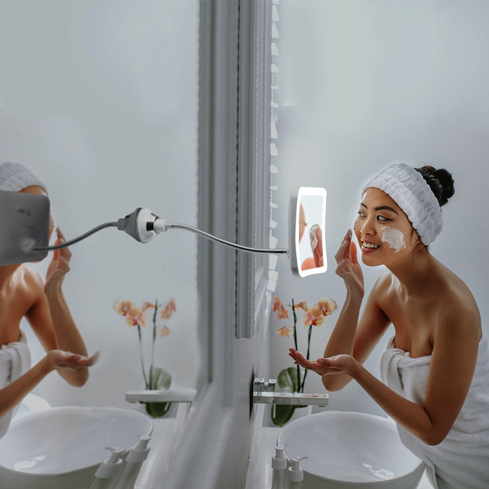 Fancii Modern Lighted Magnifying Makeup Mirror & Reviews Wayfair